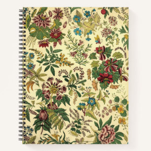 Vintage Floral Pattern Notitieboek