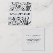 Vintage Floral Pattern Visitekaartje (Voorkant / Achterkant)