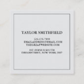 Vintage Floral Pattern Visitekaartje (Achterkant)