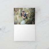 Vintage floral plié merci note (Intérieur)