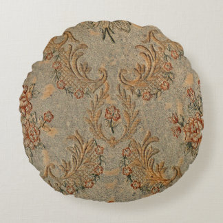Vintage Floral Round Coussin - Élégant Classic Hom
