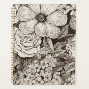 Vintage Floral Sepia Motif (1)