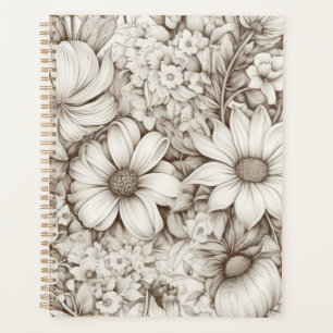 Vintage Floral Sepia Motif (5)