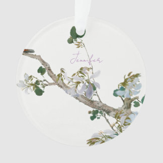 Vintage Floral style asiatique Pastel Coloris Nom