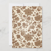 Vintage Floral Thanksgiving Kaart (Achterkant)