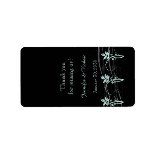 Vintage Floral Trim Mariage Étiquette à lèvres