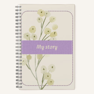 Vintage Floral Watercolor Notebook Notitieboek
