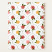 Vintage floral watercolour clear diamond Planner (Dos)
