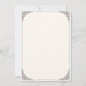 Vintage Floral Wedding Invitation Elegant template (Dos)
