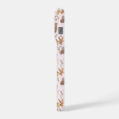 Vintage Florals & Paper Hearts IPhone Case (Côté gauche)