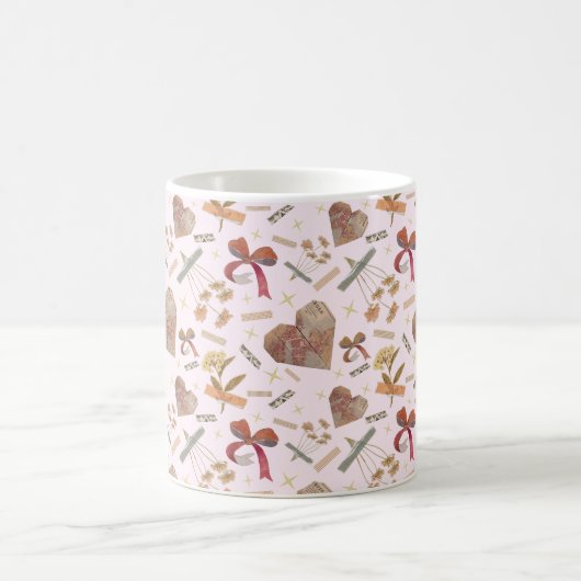 Vintage Florals & Paper Hearts Mug (Centre)