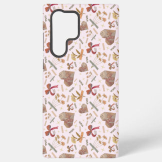 Vintage Florals & Paper Hearts Samsung Case Galaxy Hoesje