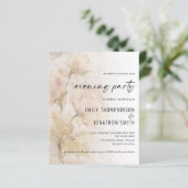Vintage Florals QR Wedding Evening (Staand voorkant)