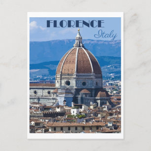 Vintage Florence Italië Cathedral Briefkaart