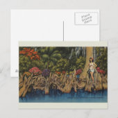 Vintage Florida Cypress Gardens Briefkaart (Voorkant / Achterkant)