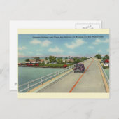 Vintage Florida Keys Highway Briefkaart (Voorkant / Achterkant)