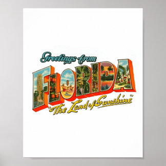 Vintage Florida  Logo Poster