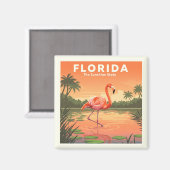 Vintage Florida Magneet (Voorkant / Achterkant)