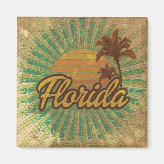 Vintage Florida Magneet (Voorkant)