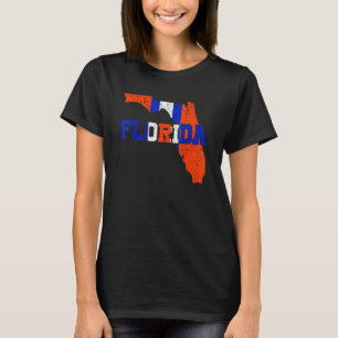 Vintage Florida Map Mannen meisjes Boys Florida T-shirt