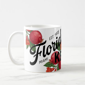 Vintage Florida Pomegranate Miami Botanical Fruit Koffiemok