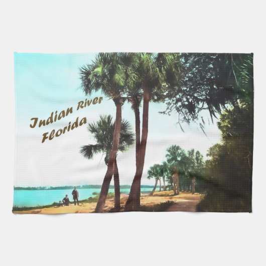 Vintage Florida Theedoek (Horizontaal)