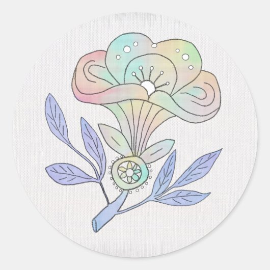 Vintage Florte Poster Autocollant (Devant)