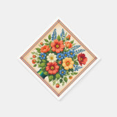 Vintage Flower Bouquet | Servet (Hoek)