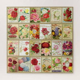 Vintage Flower Covers Puzzle Legpuzzel