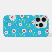 Vintage Flower Pattern Mobile Cover (Verso Horizontal)