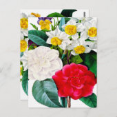Vintage Flowers Briefkaart (Voorkant / Achterkant)