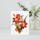 Vintage Flowers Briefkaart (Staand voorkant)