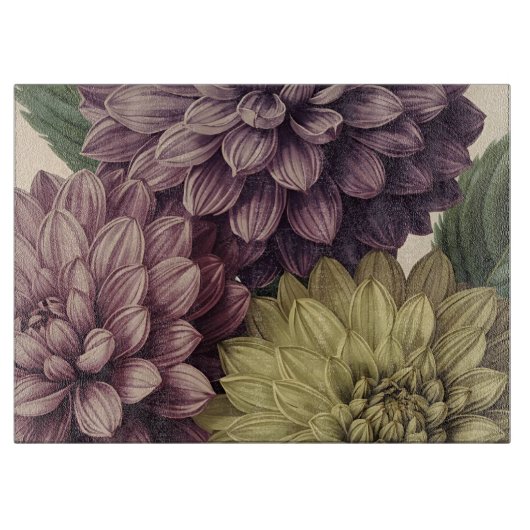 Vintage Flowers Snijplank (Voorkant)