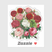 Vintage Flowers Sticker (Vel)