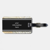 Vintage Flute Music Bagagelabel (Achterkant horizontaal)