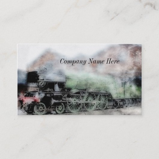 Vintage Flying Scotsman Grunge Visitekaartjes (Voorkant)