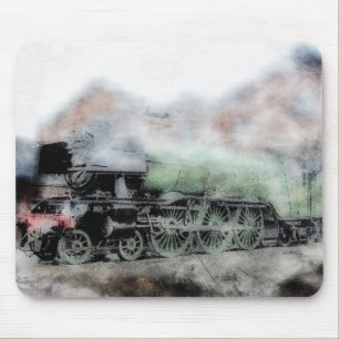 Vintage Flying Scotsman Trein Grunge Muismat