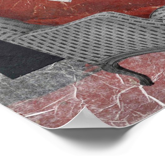 Vintage food themed collage poster (Hoek)