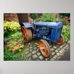 Vintage Fordson Tractor poster