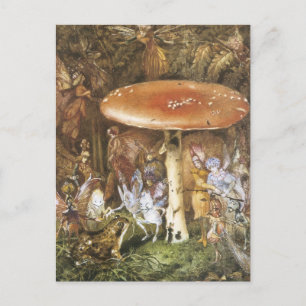 Vintage Forest Faeries Briefkaart