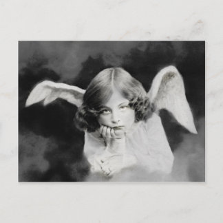 Vintage Foto Engel Briefkaart