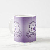 Vintage Frame 60e Anniversaire Célébration Mug (Devant gauche)