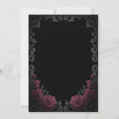 Vintage Frame Dark Roses Gothic Save The Date (Dos)