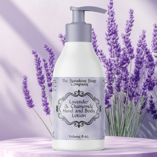 Vintage Frame Purple Parchment Cosmetics Bottle Rechthoekige Sticker