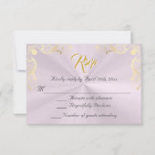 Vintage Frame Quinceanera RSVP - Pink/Gold (Devant)