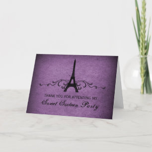 Vintage Français Plourish Sweet 16 Cartes de remer