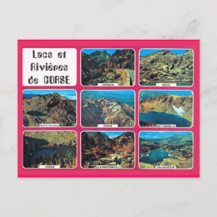Vintage France Corsica, Lakes and RIvers Briefkaart