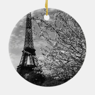 Vintage Frankrijk Eiffeltoren Keramisch Ornament