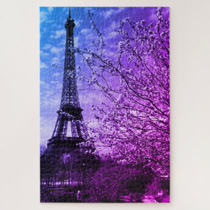 Vintage Frankrijk Eiffeltoren Legpuzzel