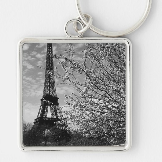 Vintage Frankrijk Eiffeltoren Sleutelhanger (Voorkant)